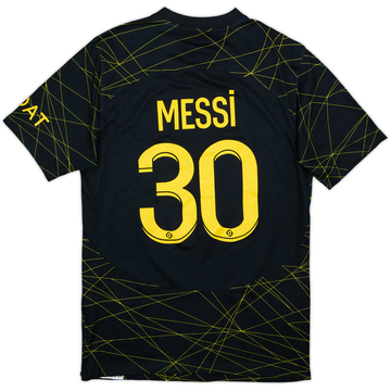 2022-23 Paris Saint-Germain Quatrième Maillot Messi #30 - 7/10 - (S)