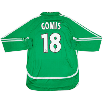 2006-07 Saint Etienne Maillot domicile manches longues Gomis #18 - 8/10 - (L)