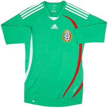 2008-09 Mexico Maillot Authentique Domicile Manches Longues - 9/10 - (M)
