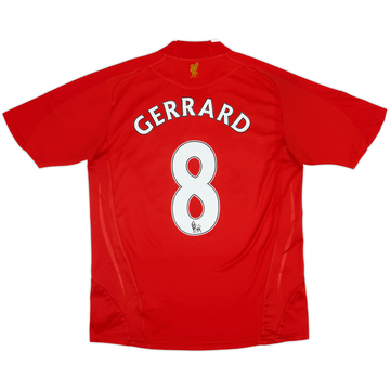 2008-10 Liverpool Maillot domicile Gerrard #8 - 5/10 - (XL.Boys)