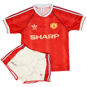 1990-92 Manchester United Maillot et Short Domicile - 6/10 - (S)
