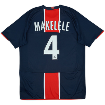 2008-09 Paris Saint-Germain Maillot Domicile Makelele #4 - 7/10 - (M)