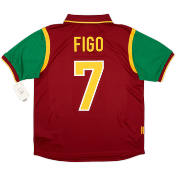 2008-09 Portugal '1998' Maillot Rétro Domicile Figo #7 (M)