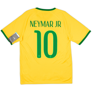 2014-15 Brésil Maillot Domicile Neymar Jr #10 (S)
