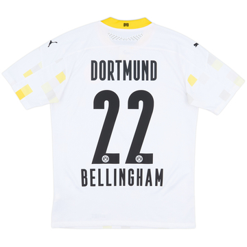 2020-21 Borussia Dortmund Maillot Authentique Extérieur Coupe Bellingham #22 - 8/10 - (M)