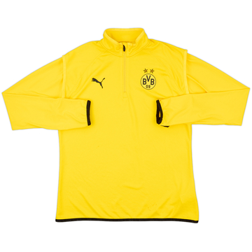 2021-22 Borussia Dortmund Puma Haut de pré-match 1/4 zip - 8/10 - (L)