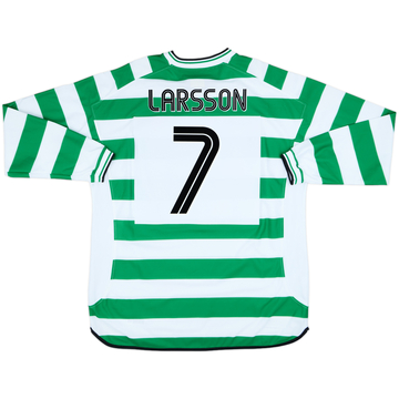 2001-03 Celtic Maillot Domicile Manches longues Larsson #7 - 10/10 - (XXL)