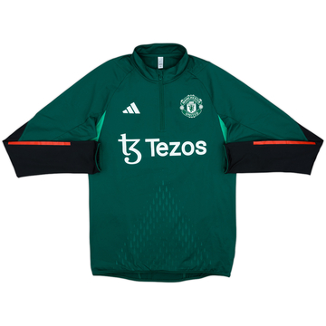 2023-24 Manchester United adidas Sweat 1/4 Zip - 9/10 - (S)