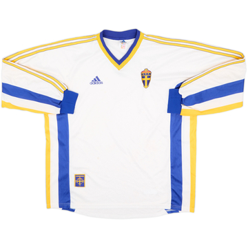 1998-00 Sweden Maillot Extérieur Manches Longues - 7/10 - (XL)