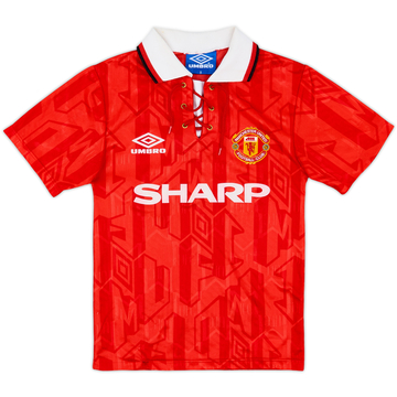 1992-94 Manchester United Maillot Domicile - 8/10 - (S.Boys)