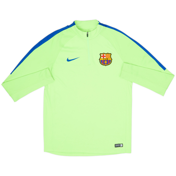 2017-18 Barcelona Nike Haut d'entraînement 1/4 zip - 7/10 - (M)