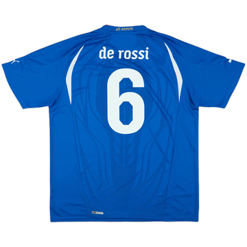 2010-12 Italy Maillot Domicile De Rossi #6 - 10/10 - (XL)