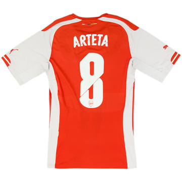 2014-15 Arsenal Auténtica Camiseta Local Arteta #8 - 5/10 - (L)