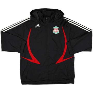 2007-08 Liverpool adidas Veste de pluie à capuche - 5/10 - (XL)