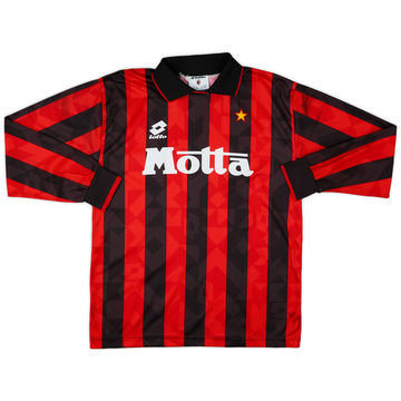 Maillot domicile AC Milan 1993-94 manches longues - 8/10 - (L)