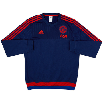 2015-16 Manchester United adidas Sweat-shirt - 8/10 - (M)