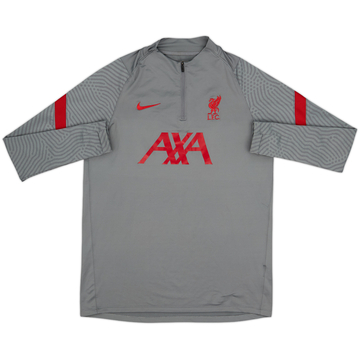 2020-21 Liverpool Nike Haut d'entraînement 1/4 zip - 7/10 - (L)