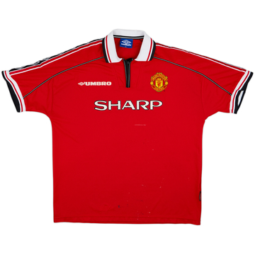 1998-00 Manchester United Maillot Domicile - 5/10 - (XXL)