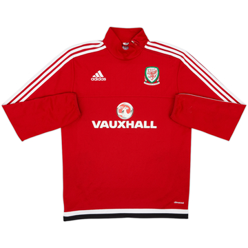 2016-17 Wales adidas Haut d'entraînement 1/4 Zip - 8/10 - (M)