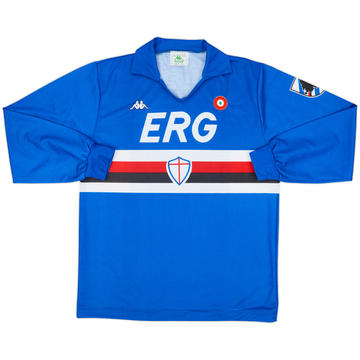 1989-90 Sampdoria Maillot domicile manches longues - 8/10 - (XL)