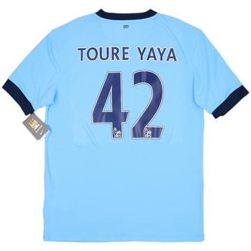 2014-15 Manchester City Maillot Domicile Toure Yaya #42 (L)