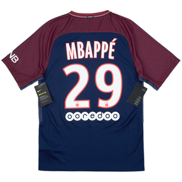 2017-18 Paris Saint-Germain Maillot Domicile Mbappe #29 (S)