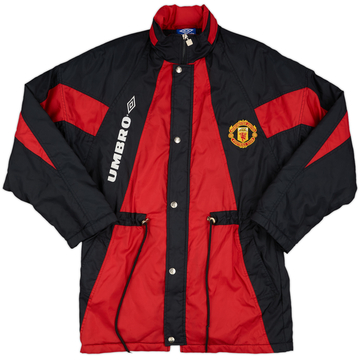 1992-93 Manchester United Umbro Manteau de banc rembourré - 8/10 - (S)