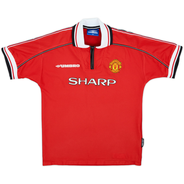 1998-00 Manchester United Maillot Domicile - 6/10 - (Garçons L)
