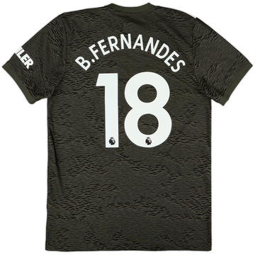 2020-21 Manchester United Maillot extérieur B.Fernandes #18 - 8/10 - (M)
