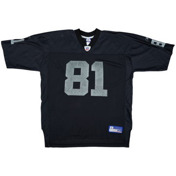 2002-03 Oakland Raiders T.Brown #81 Reebok On Field Maillot Domicile - 5/10 - (XL)