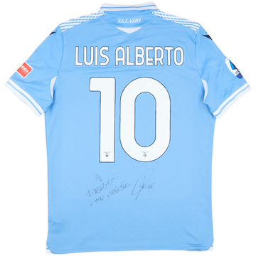 2020-21 Lazio Maillot de match domicile signé Luis Alberto #10