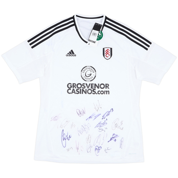 2017-18 Fulham Maillot Domicile Signé (L)