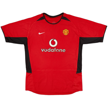 2002-04 Manchester United Maillot Domicile Signé - 5/10 - (Femme XL)