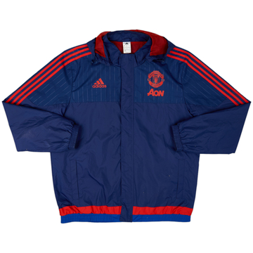 2015-16 Manchester United adidas Veste de pluie à capuche - 6/10 - (XL)