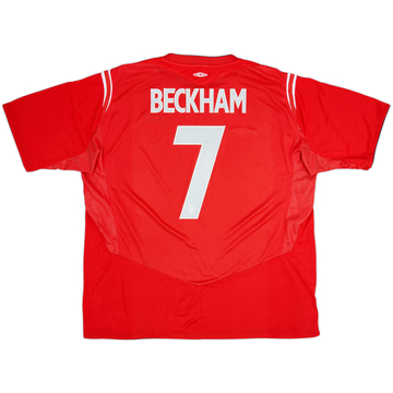 2004-06 England Maillot extérieur Beckham #7 - 8/10 - (3XL)