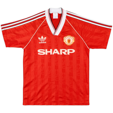 Maillot domicile Manchester United 1988-90 - 7/10 - (S)
