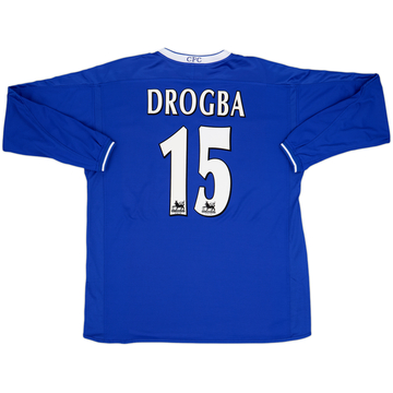 2003-05 Chelsea Maillot Domicile ML Drogba #15 - 8/10 - (XL)