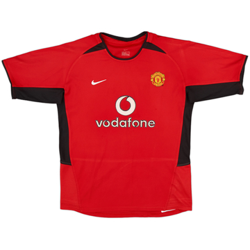 2002-04 Manchester United Maillot Domicile - 7/10 - (Garçons L)
