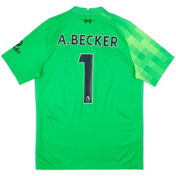 2021-22 Liverpool Maillot Gardien MC A.Becker #1 - 10/10 - (M)