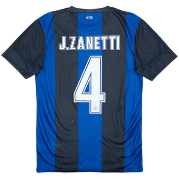 2012-13 Inter Milan Maillot domicile J. Zanetti #4 - 6/10 - (S)
