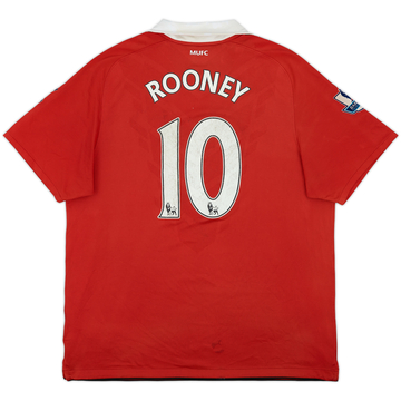 2010-11 Manchester United Maillot Domicile Rooney #10 - 5/10 - (XL)