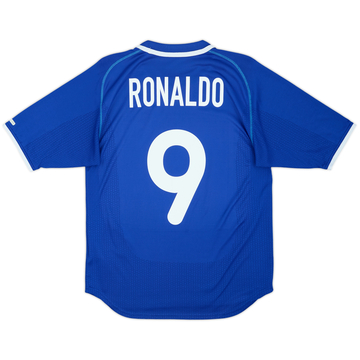 2000-02 Brazil Maillot extérieur Ronaldo #9 - 9/10 - (S)