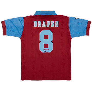 1995-97 Aston Villa Maillot Domicile Draper #8 - 9/10 - (M.Boys)