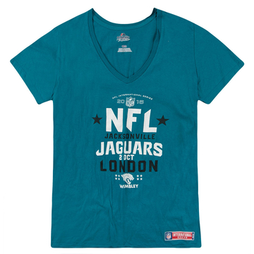 2016 Jacksonville Jaguars NFL International Series T-shirt graphique Femme (L)