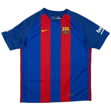 2016-17 Barcelona Maillot domicile - 5/10 - (XL.Boys)