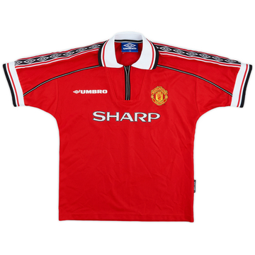 1998-00 Manchester United Maillot domicile - 7/10 - (M.Boys)