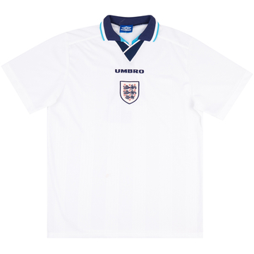 1995-97 England Maillot Domicile de Match #4