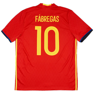 2016-17 Spain Maillot Domicile Fabregas #10 - 8/10 - (S)