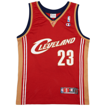 2003-10 Cleveland Cavaliers James #23 Maillot Extérieur Authentique Champion - 6/10 - (S)