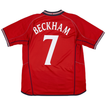 Maillot extérieur Angleterre 2002-04 Beckham #7 - 6/10 - (L)